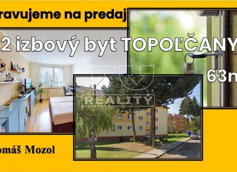 Topoľčany 2 szobás lakás eladó reality Topoľčany