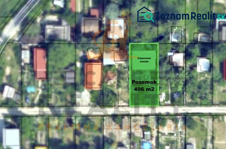 406 m²-es telek eladó Pozsonyban - Záhorská Bystrica, Podkerepušky, Lakóövezeti telkek.