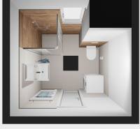 2-izbový byt v novostavbe Hájik vo Zvolene na predaj H7 - kúpelňa