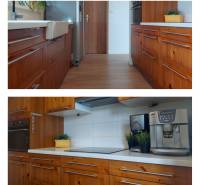 kuchynka - pohľad z obývačky do kuchyne (dvere = špajzka), detail linky.jpg