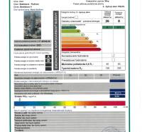 Energiacímke a pozsonyi Pribinova utcában található lakóházra vonatkozóan egy 2 szobás lakást értékel.