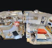 3D alaprajz kereskedelmi helyiségekkel, bisztró-bárral és irodákkal.