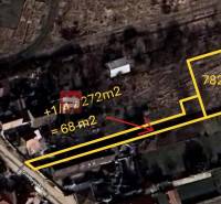 Légi felvétel egy 782 m²-es telekről a Cintorínska 463 utcában.