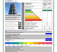 Energiatanúsítvány a Sky Park Residence számára, Továrenská, Pozsony - Óváros, B kategória.
