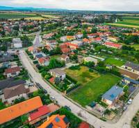 Légi felvétel az újfalusi Majerská épületeiről, Telkek - lakóövezet.