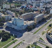Légi felvétel Pozsony - Újváros városrészről a Trnavská úton.