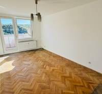 1 szobás lakás nagy ablakkal és fa dekorációjú padlóval.