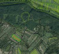 Horny Jabloňovce-i rekreációs telkek térképe, Jabloňovce, az erdő közelében.