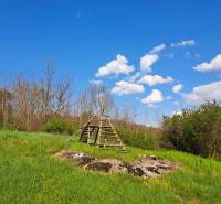 Zöldterület és fa szerkezet lakóövezetben Alsózsémberekben, Zsémberek.