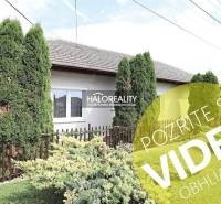 Családi ház Nagykéren gondozott kerttel, zöld tujafákkal és kerítéssel.