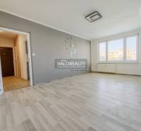 Nappali egy kétszobás lakásban, fa dekoros padlóval és nagy ablakokkal.