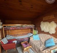 Szoba kanapéval, emeletes ággyal és fa mintázatú padlóval a kertekben.