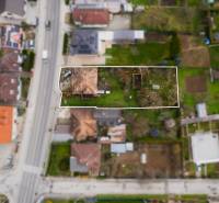 Családi ház és telek légi felvétele a Partizánska utcában, Bánovce nad Bebravou-ban.