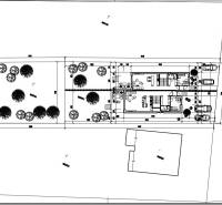 Architektonikai terv a Lozorne-i Fenyő utcai házra a Lakóterületen.