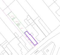 A Litoměřicei utcai telek térképe Topoľčiankyban, telekazonosító.