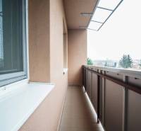 A koltai 4 szobás lakás erkélye kilátással a zöldre és a helyi tájra.