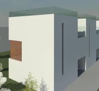 Villa minimalista dizájnnal és zöld kerttel Čiovóban.