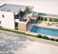 Luxusvilla medencével egy telken Ljubačban, ideális lakhatásra és pihenésre.