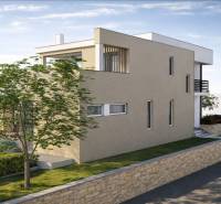 Kétszintes épület medencével lakóövezeti telkeken Ljubačban, Ljubač utca.