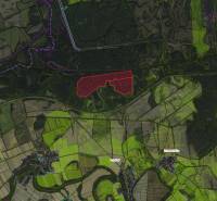 Mezőgazdasági és erdőterületek térképe Boľa környékén.