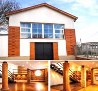 Üzlethelyiségek a Nagyszombati Pozsonyi utcában, téglaburkolattal és dekor padlóval.