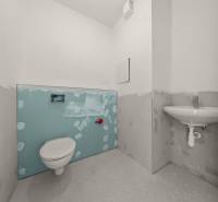 4 szobás lakásban található WC, befejezésre készen.