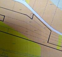 Rekreációs telkek terve Vráble településen, a Vinice utcában.