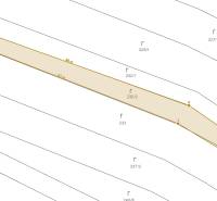 Lakóövezeti telkek térképe Tešedíkovóban, a 232/2-es parcella számot mutatja.