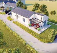 Családi ház Borcsicén terasszal, kerttel és felhajtóval.