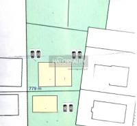 A senci lakóterületek elrendezésének ábrája, 453 m² és 530 m² területekkel.