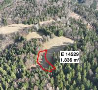 Légi felvétel a mezőgazdasági és erdészeti területekről Lazoch pod Makytou-ban.