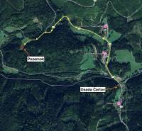 Mezőgazdasági és erdőterületek térképe Lazy pod Makytou környékén.