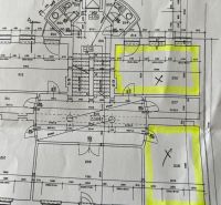 Az irodai alaprajz a 206-os és 208-as helyiségekkel a pozsonyi Grössling utcában.