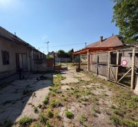 Egy családi ház udvara Nesvadyn, bekerített területekkel és betonfelülettel.