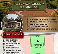 A 4-es számú telek eladása Studienka szélén, Pod Borovicou, lakóövezetben.