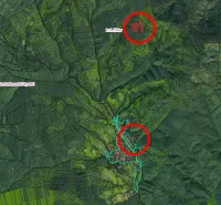 Ratkó-Bükk térképe mezőgazdasági és erdészeti területekre összpontosítva.