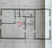 A gyártási terület második emeletének alaprajza helyiségekkel és méretekkel.