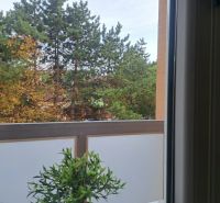 Kilátás egy 2 szobás lakásból Závalíban, Galgócon, erkéllyel és zöldövezettel.