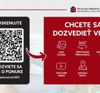 QR kód az ajánlattal, virtuális túra, további információk a 2 szobás lakásról.