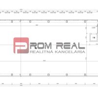 Gyártási terület alaprajza a helyiségek specifikációjával.