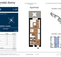 A Javor 2 rekreációs apartman alaprajza 3+kk elrendezéssel és terasszal.