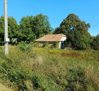 Telkek - lakóövezet a Cerovinák Fő utcáján, zöldövezettel és házikóval körülvéve.