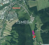 Légi felvétel a Ptičie-i kereskedelmi területekről - Podskalka rész, közel Humenného-hoz.