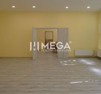 Kereskedelmi helyiségek belső tere világos falakkal és fa dekorációjú padlóval.
