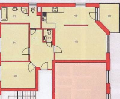 Veľkometrážny 3 izbový byt, Ladce, 91 m2 (tehla, terasa)