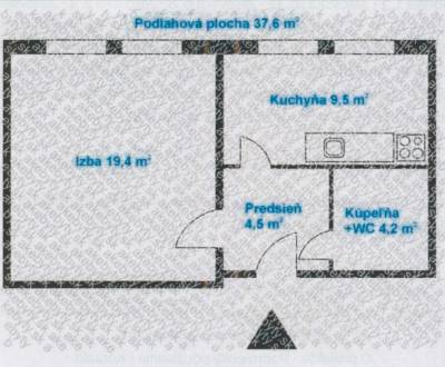 Eladó 1 szobás lakás, 1 szobás lakás, Vígľašská, Bratislava - Petržalk
