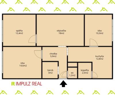 Eladó 4 szobás lakás, 4 szobás lakás, Mukačevská, Prešov, Szlovákia