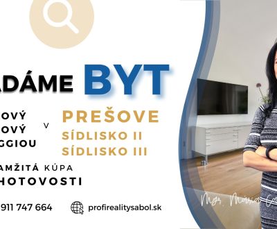 Vásárlás 3 szobás lakás, 3 szobás lakás, Prešov, Szlovákia