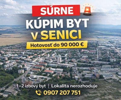 Vásárlás 2 szobás lakás, 2 szobás lakás, Senica, Szlovákia
