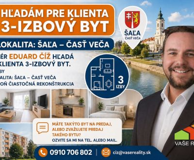 Vásárlás 3 szobás lakás, 3 szobás lakás, Veča, Šaľa, Szlovákia